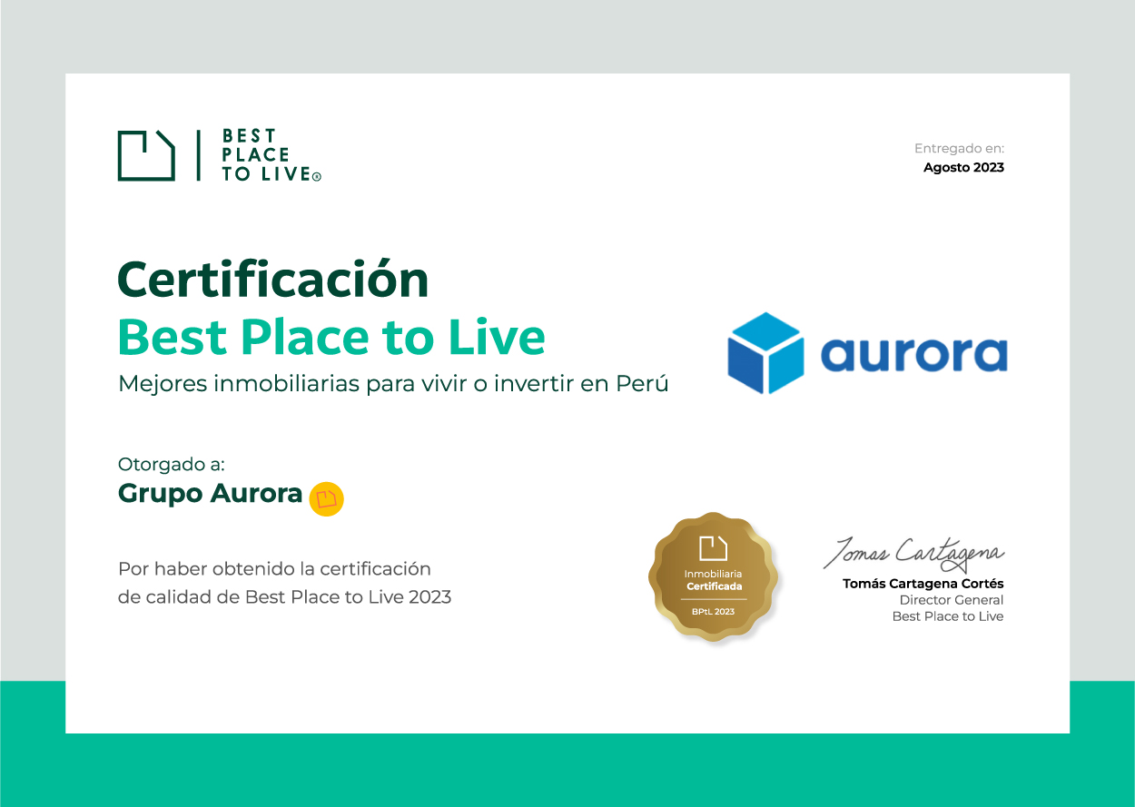 Certificación Best Place to Live 2023
