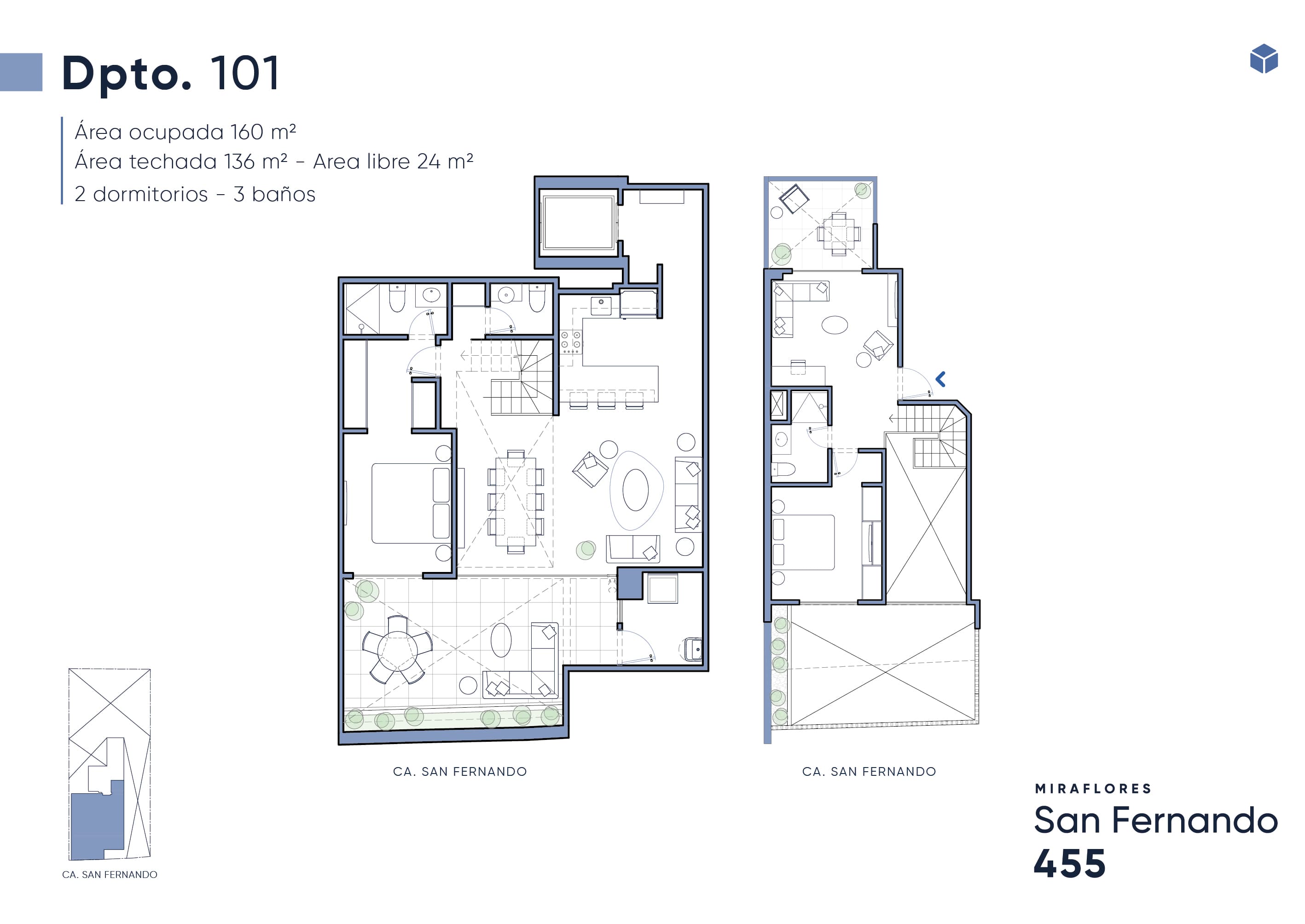plano departamento san fernando 101 miraflores