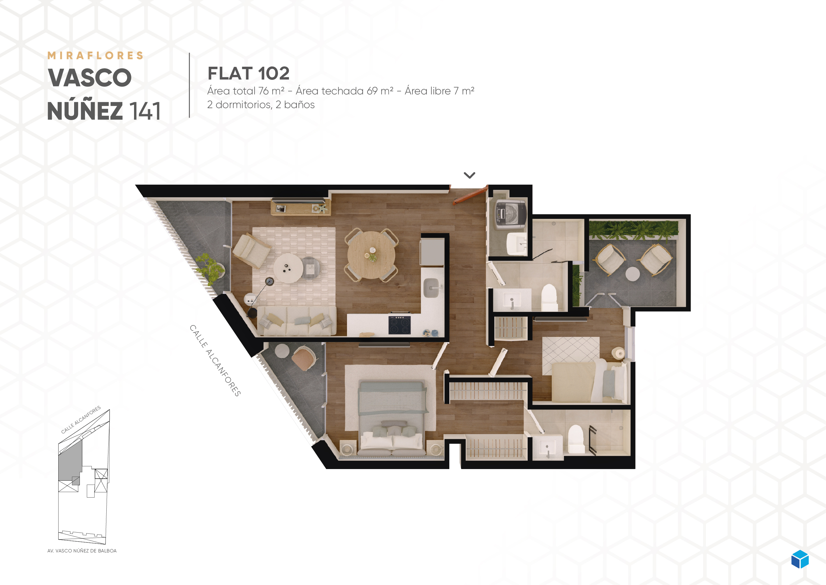 planos Vasco Núñez 141 Flat-102