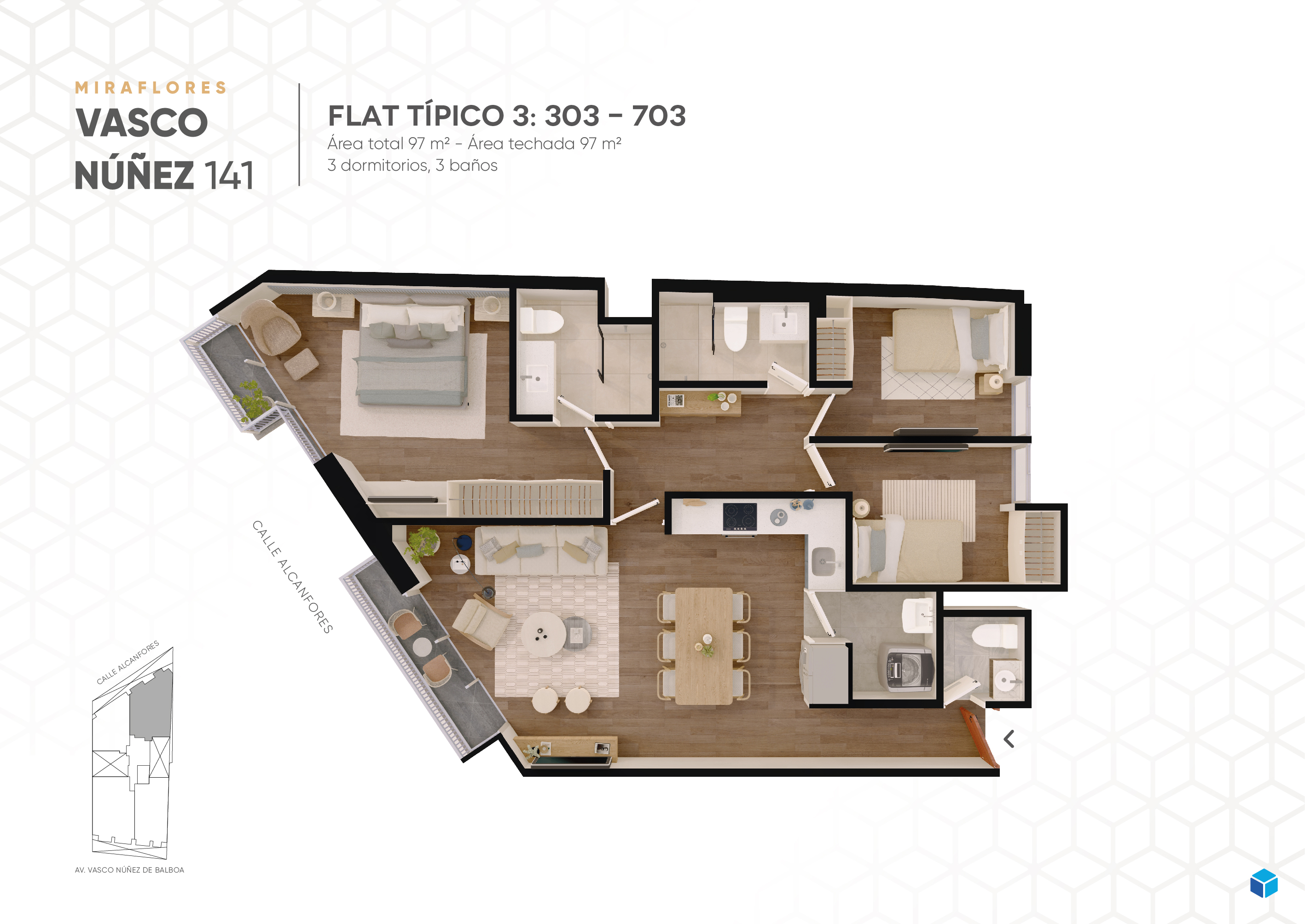 planos Vasco Núñez 141 Flat-Tipico-3-303-703