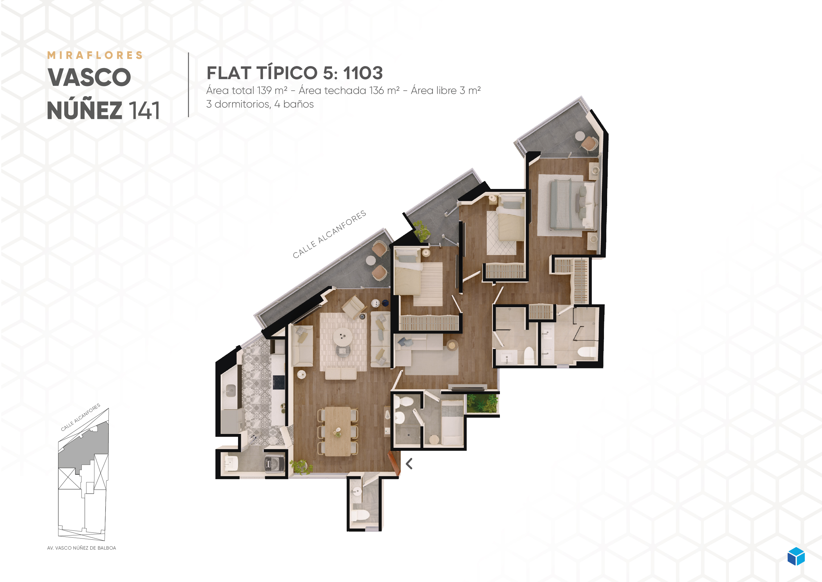 planos Vasco Núñez 141 Flat-Tipico-5-1103